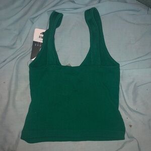 Green tank top